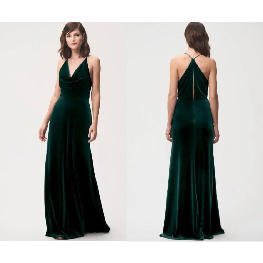 Jenny Yoo Sullivan Emerald Green Gown Size 4